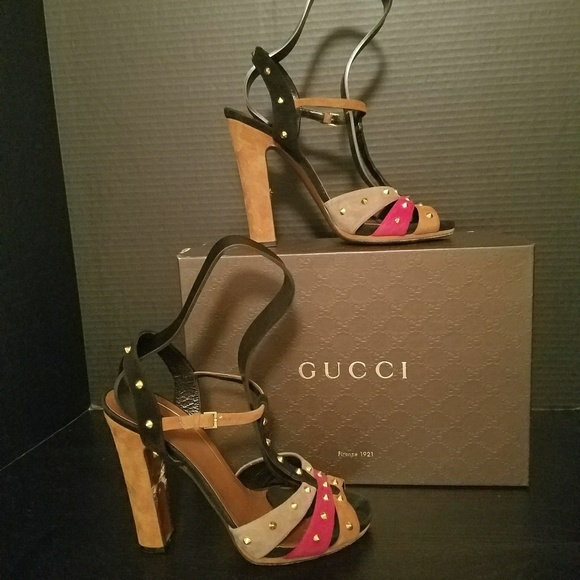 Gucci Shoes - Gucci "Jacqueline" Studded sandals